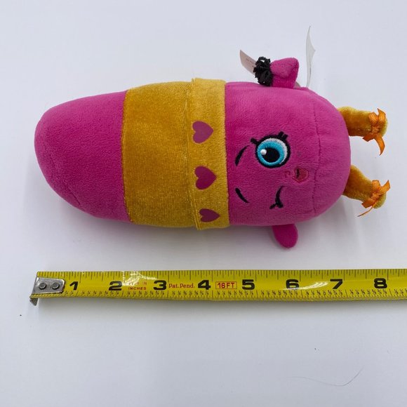 Shopkins Lippy Lips Plush 7" Stuffed Animal Pink Lipstick Toy Doll Winking Eye - Picture 7 of 7
